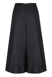 A-line pleat skirt Black