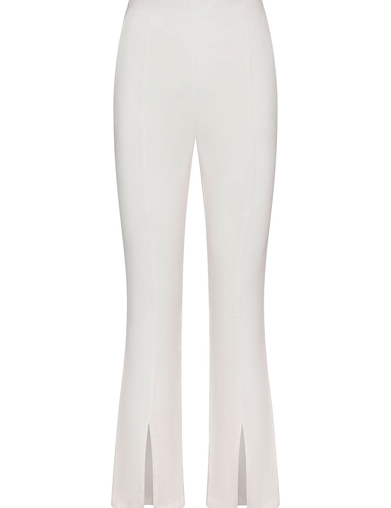 Front Slit Pant in Stretch Linen