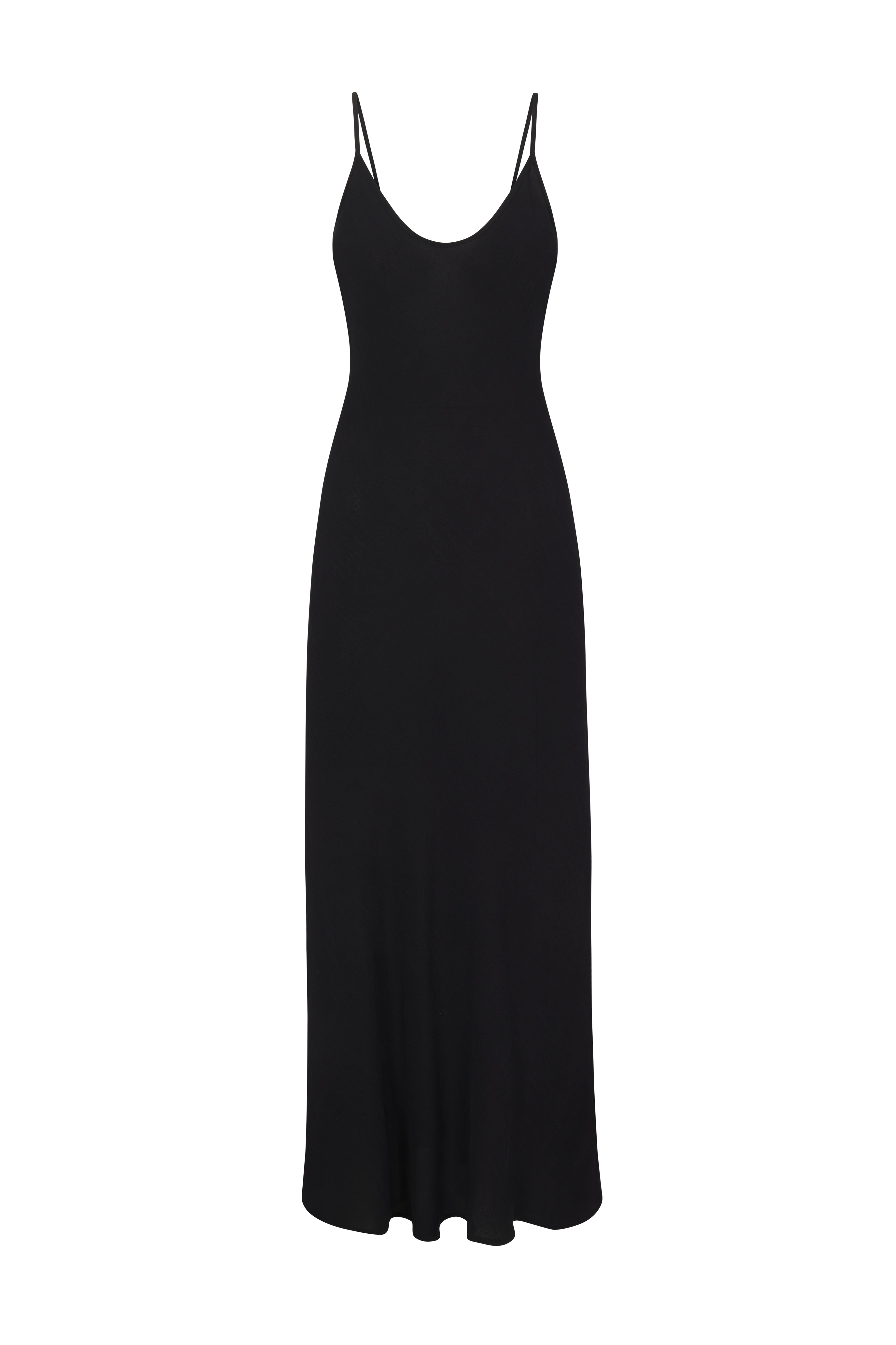 Harlow Bias Cut Slip Dress in Textured Cupro Blend