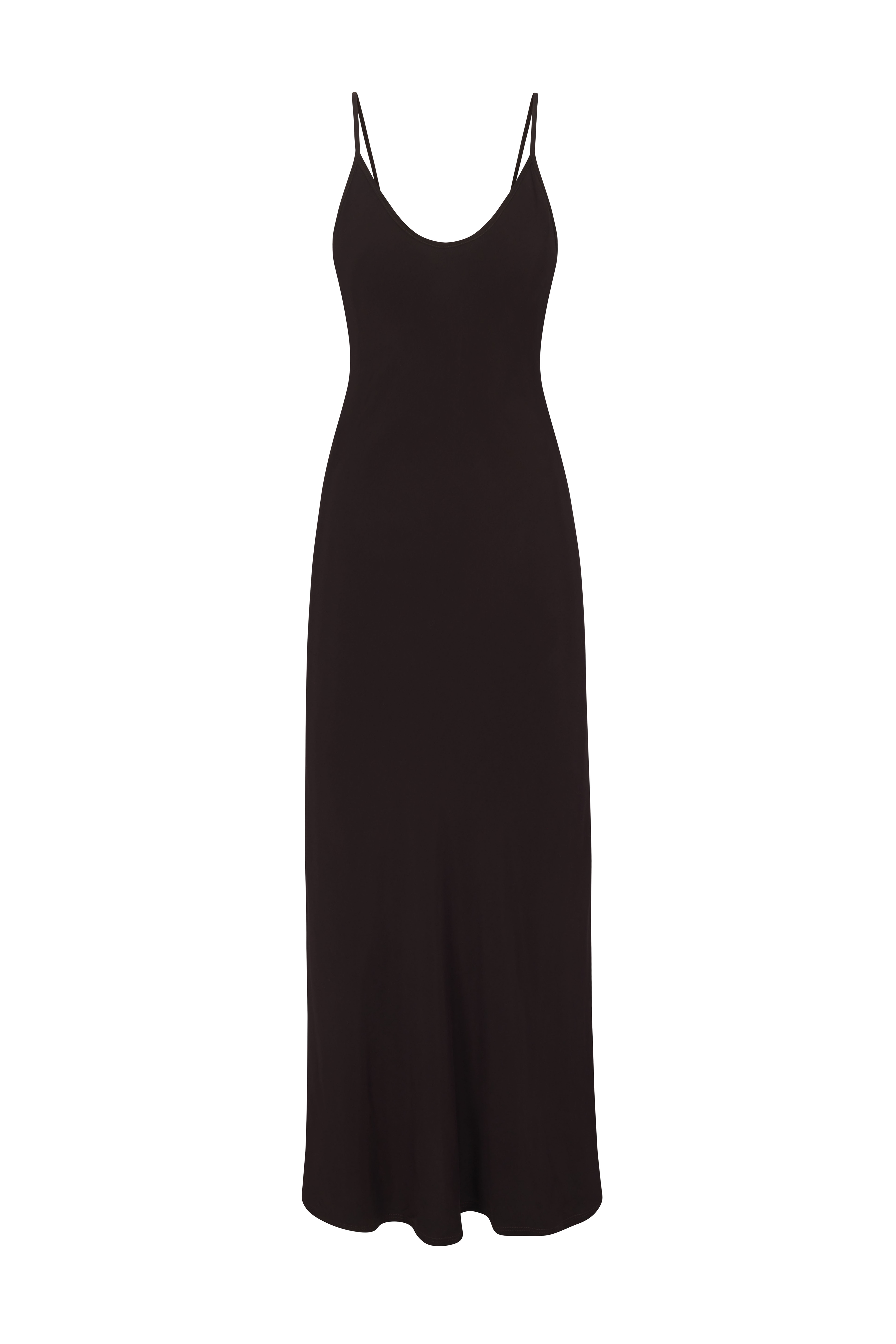 Harlow Bias Cut Slip Dress in Stretch Cupro