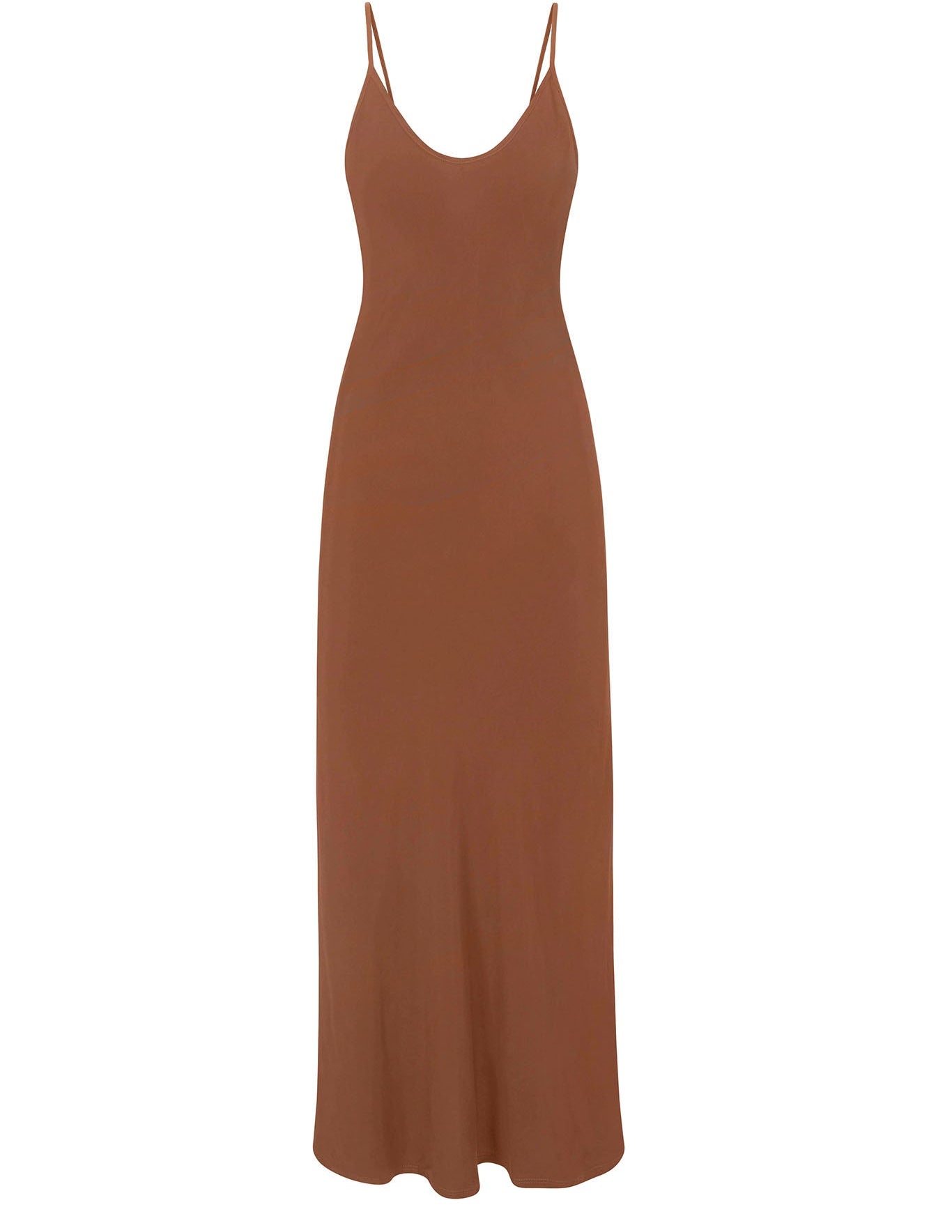 Harlow Bias Cut Slip Dress in Stretch Cupro