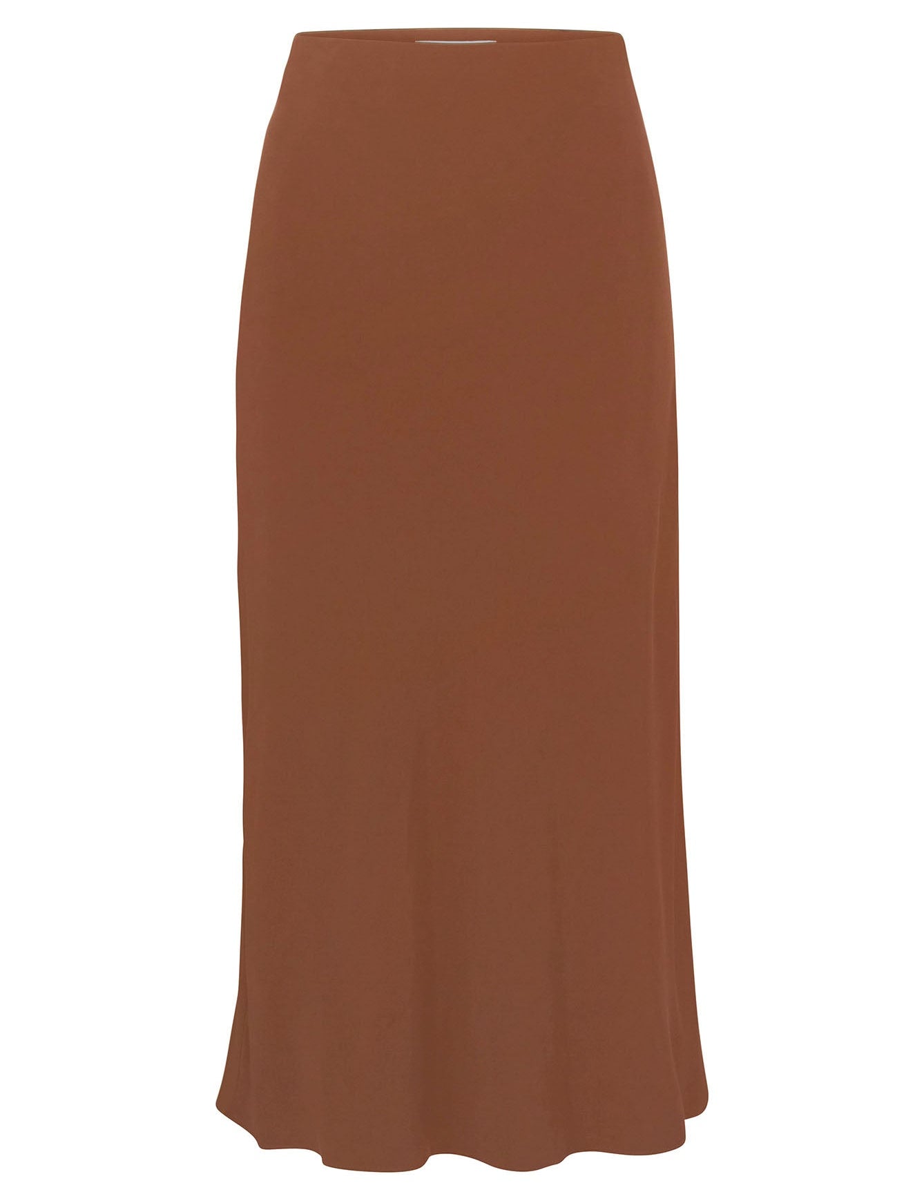 Rey Bias-Cut Skirt in Stretch Cupro