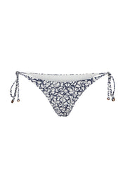 String Tie Bikini Bottom in Infinity Floral Print