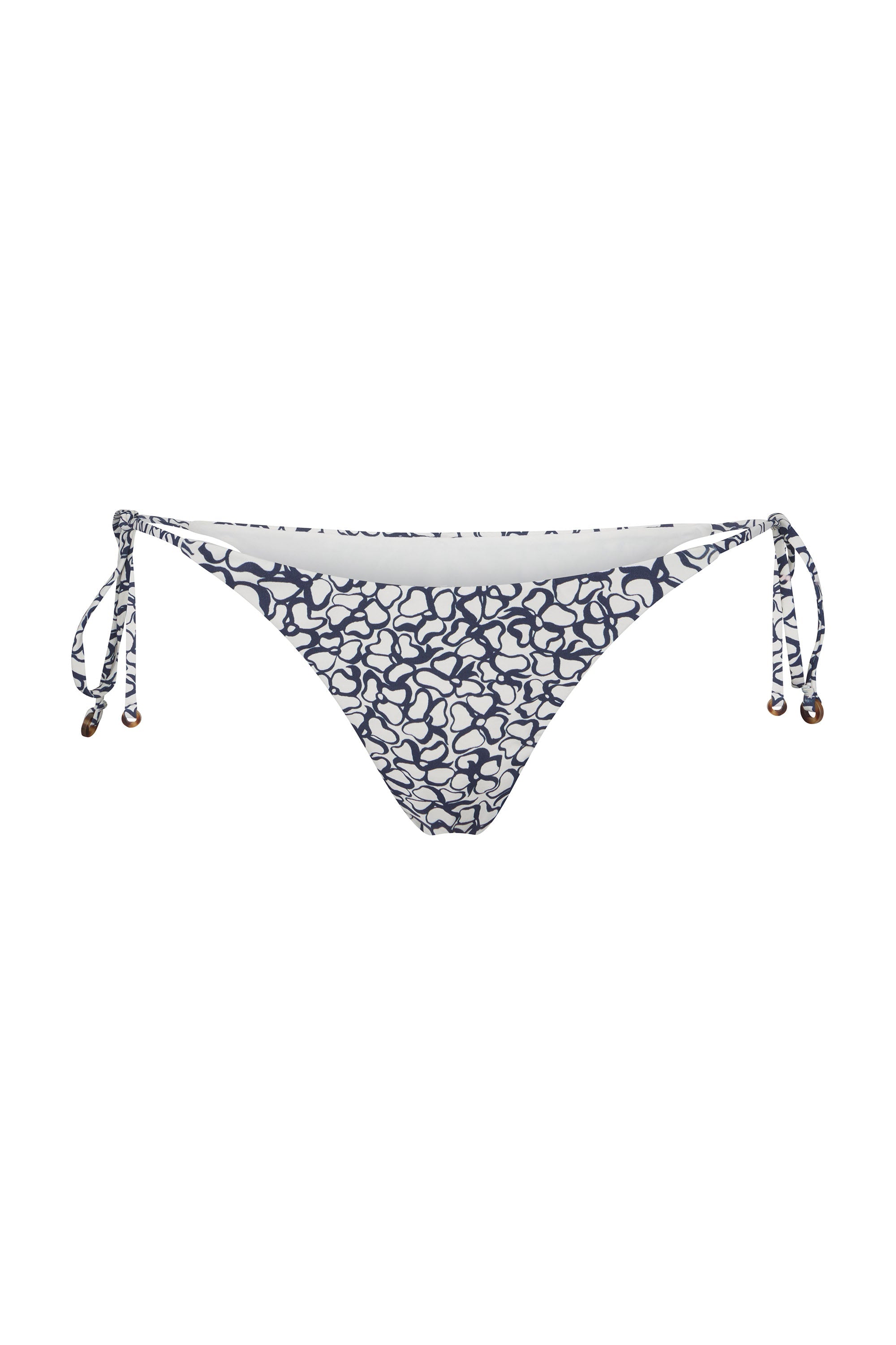 String Tie Bikini Bottom in Infinity Floral Print