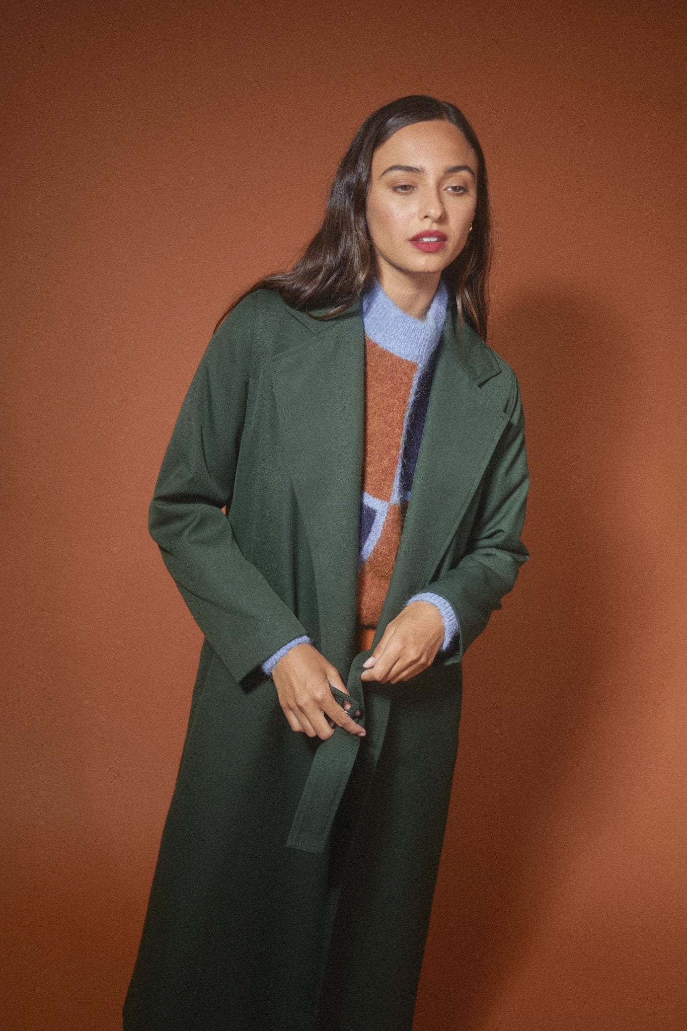 Obel Coat Dark Green