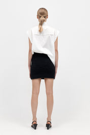 Alpaca Mini Skirt - Black