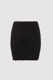 Alpaca Mini Skirt - Black