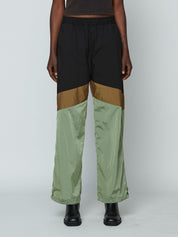 Chevron Track Pants - Cactus/Copper/Black