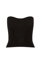 Curve Knit Top - Black