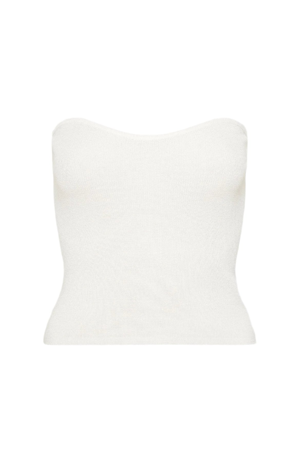 Curve Knit Top - White