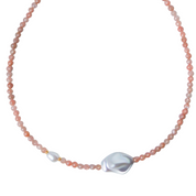 Dal Mare Crystal Bead and Pearl Necklace - Mango