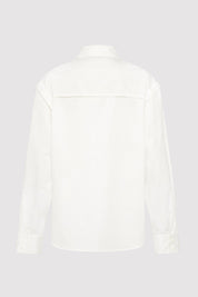 Detachable Sleeve Shirt - White