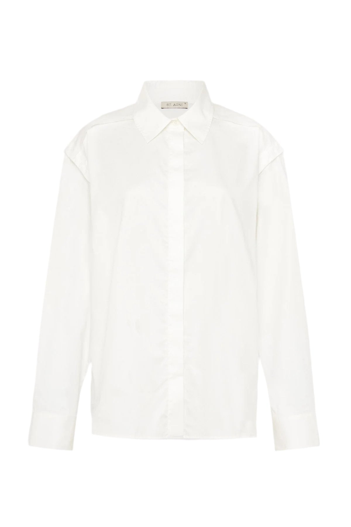 Detachable Sleeve Shirt - White