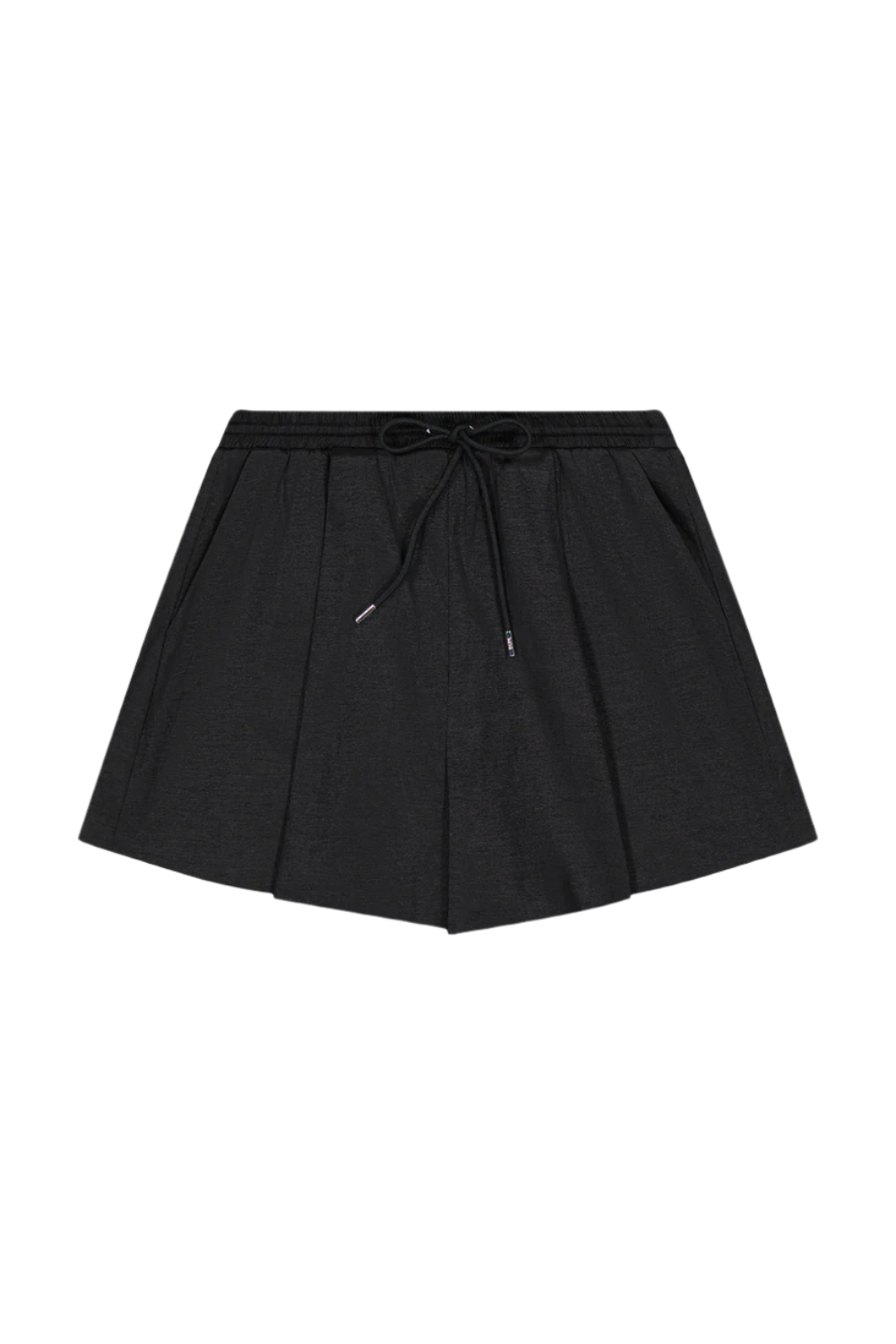 Drawstring Shorts Cotton Black