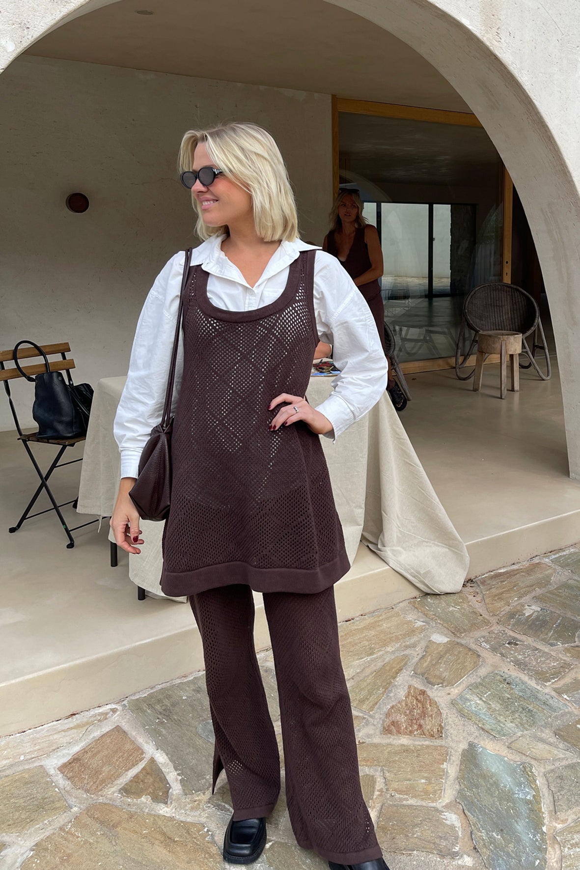 Ezra Organic Cotton Pant - Chocolate