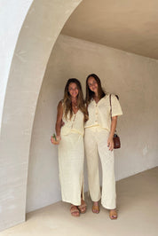 Ezra Organic Cotton Pant - Butter