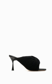 Croissant Crochet 90 Heel | Black