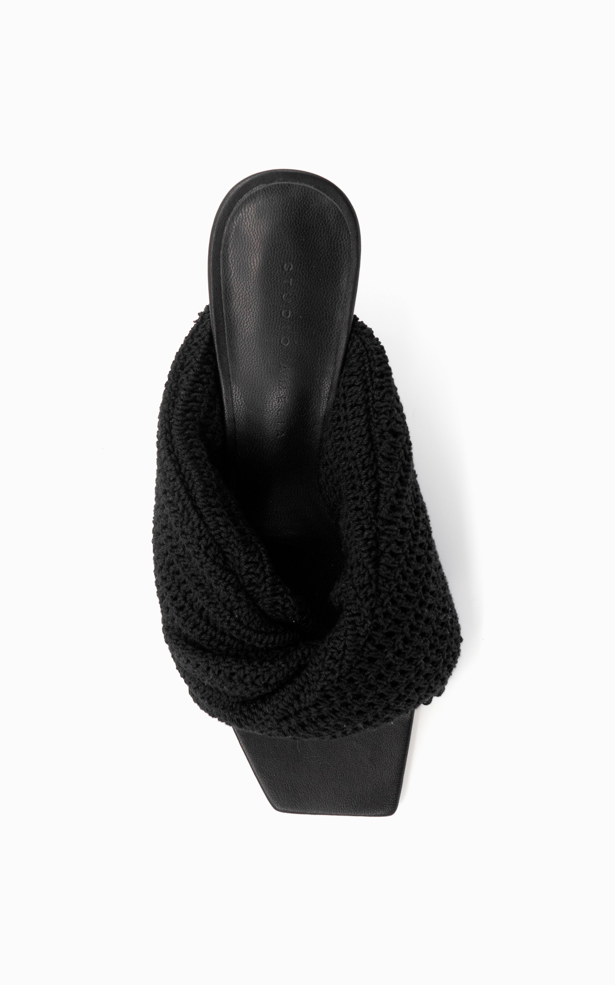 Croissant Crochet 90 Heel | Black