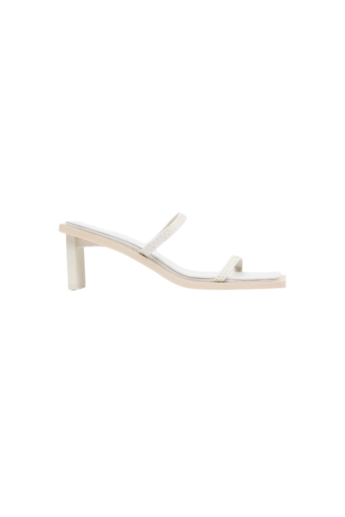 Fine Strap Heel - Cool White