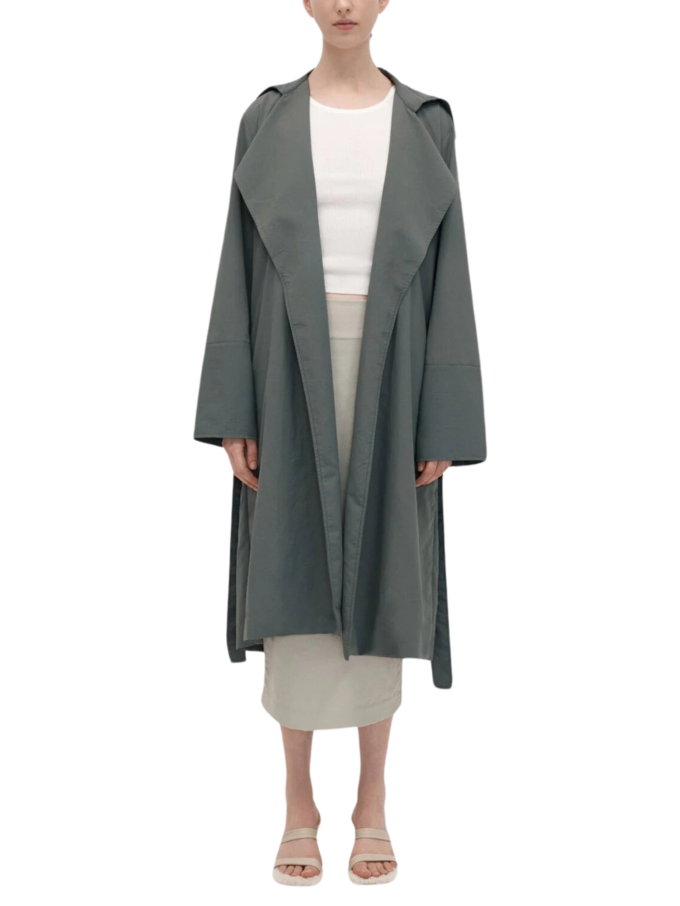 Summer Trench Coat - Thyme