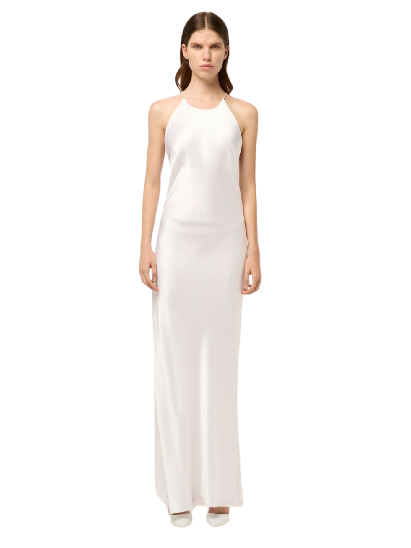 Hudson Bias Crystal Dress - White