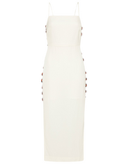 Link Detail Dress - Cool White