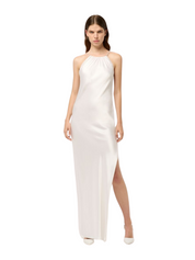 Lou Lou Bias Slip Dress - White