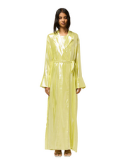 Maxi Wrap Shirt Dress - Yellow