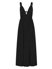 Plunge Sun Dress - Black