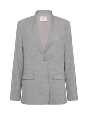 Shawl Collar Blazer - Grey