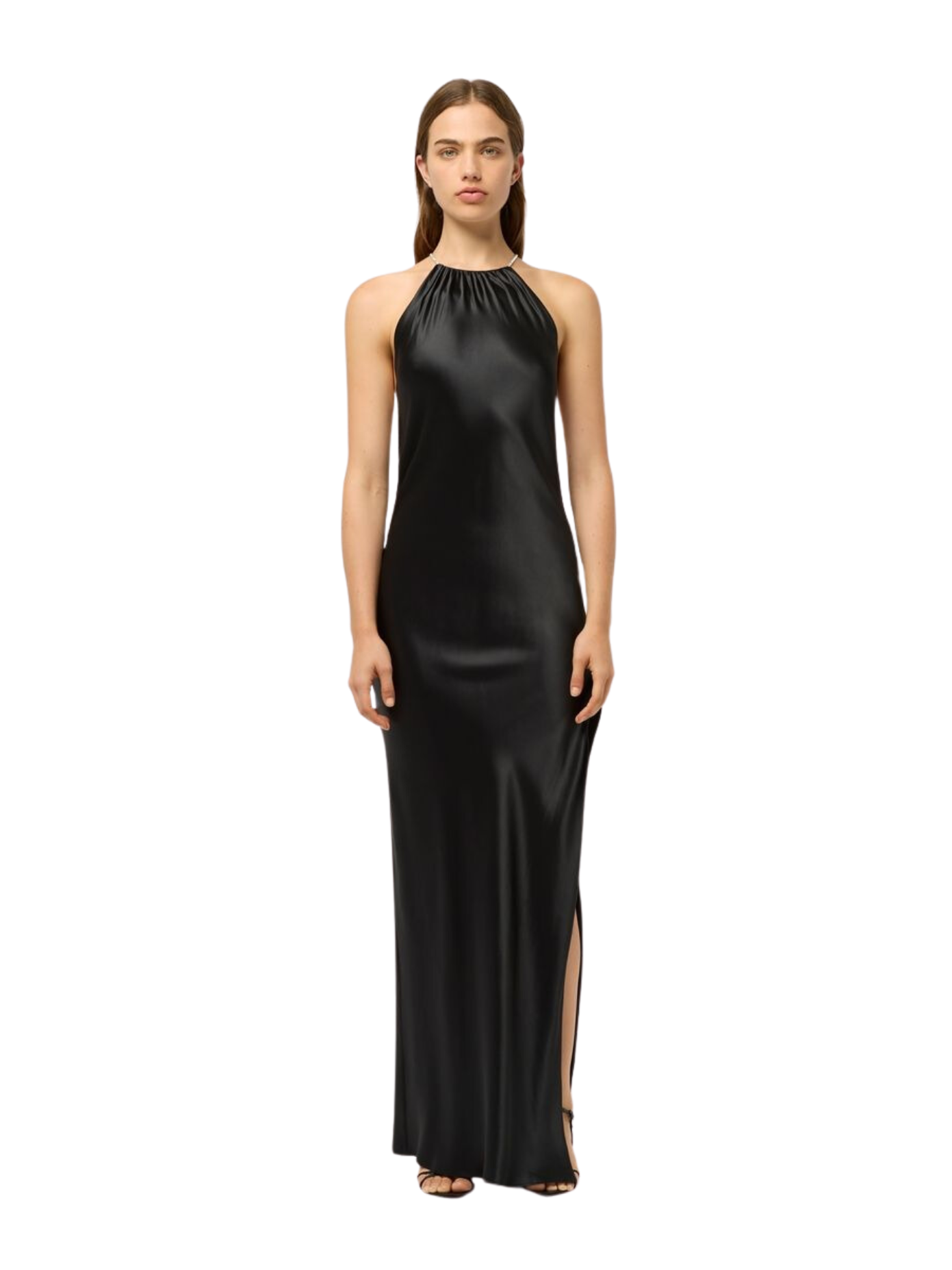 Lou Lou Bias Slip Dress - Black