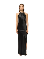 Lou Lou Bias Slip Dress - Black