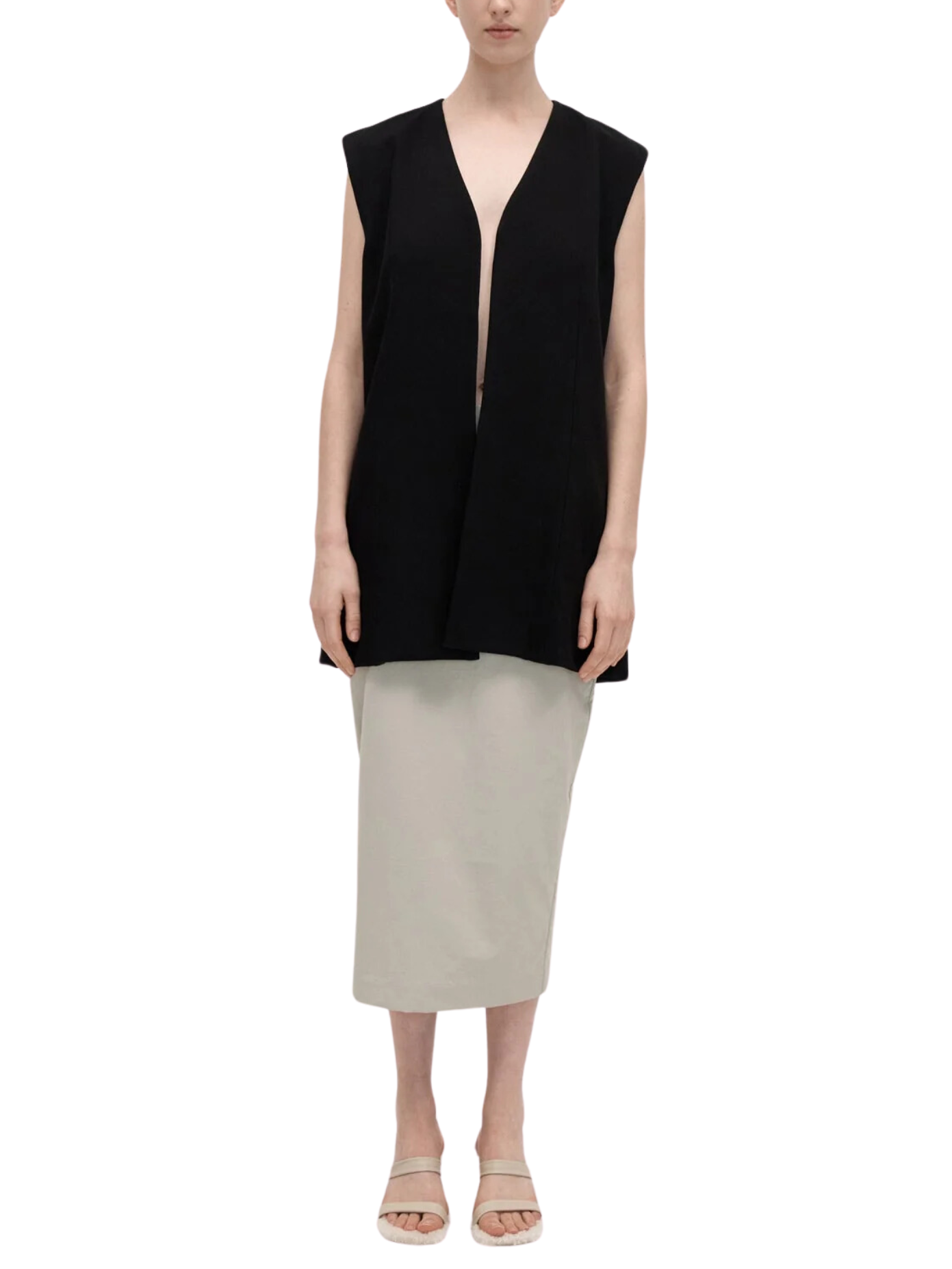 Oversized Vest - Black