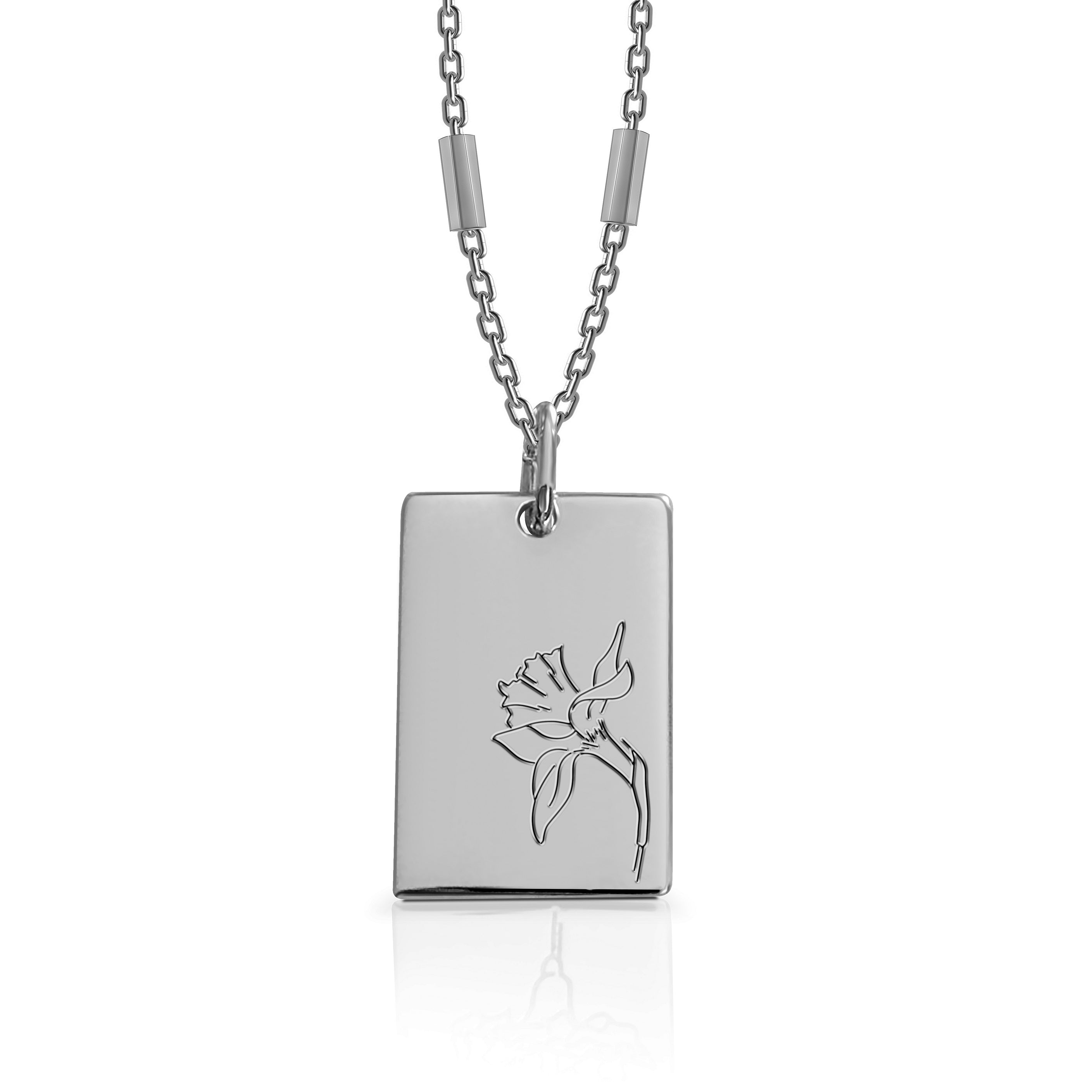 March (Daffodil) Birth Flower Necklace