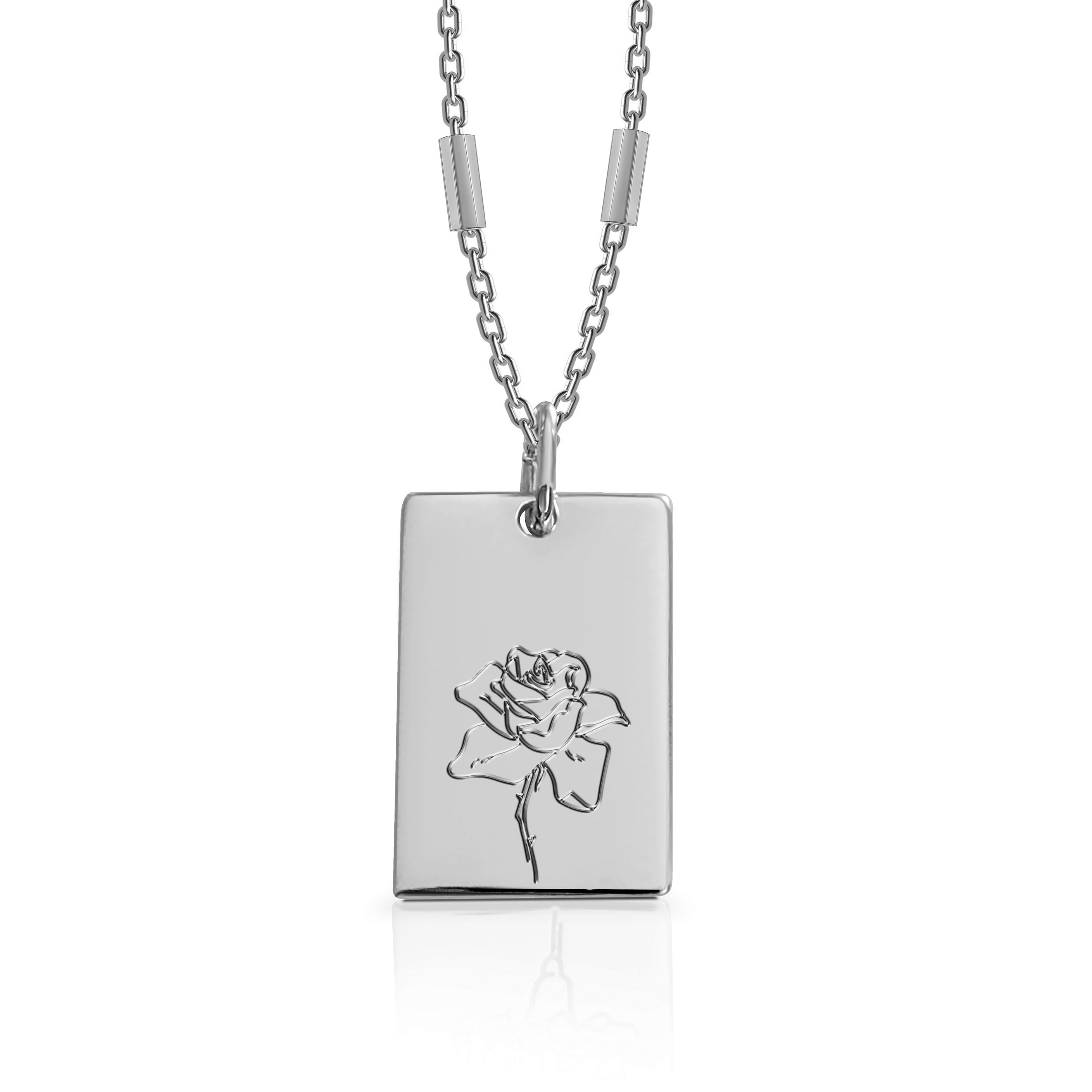 June (Rose) Birth Flower Necklace