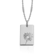 September (Aster) Birth Flower Necklace