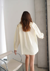 Daily Set Cotton Shirt - Pale Yellow