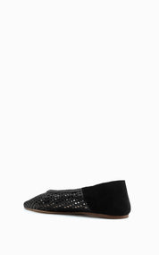 Lattice Babouche Slipper | Black