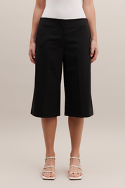 Long Tailored Shorts Black
