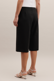 Long Tailored Shorts Black