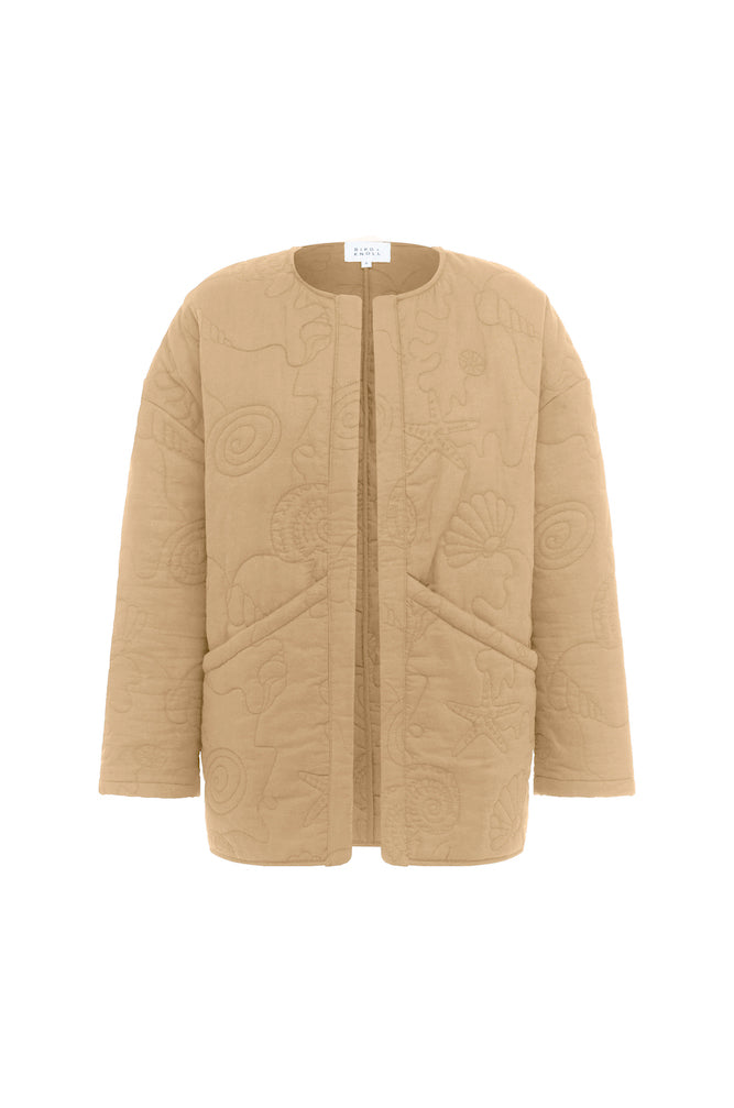 Lorenzo Quilted Jacket Sand