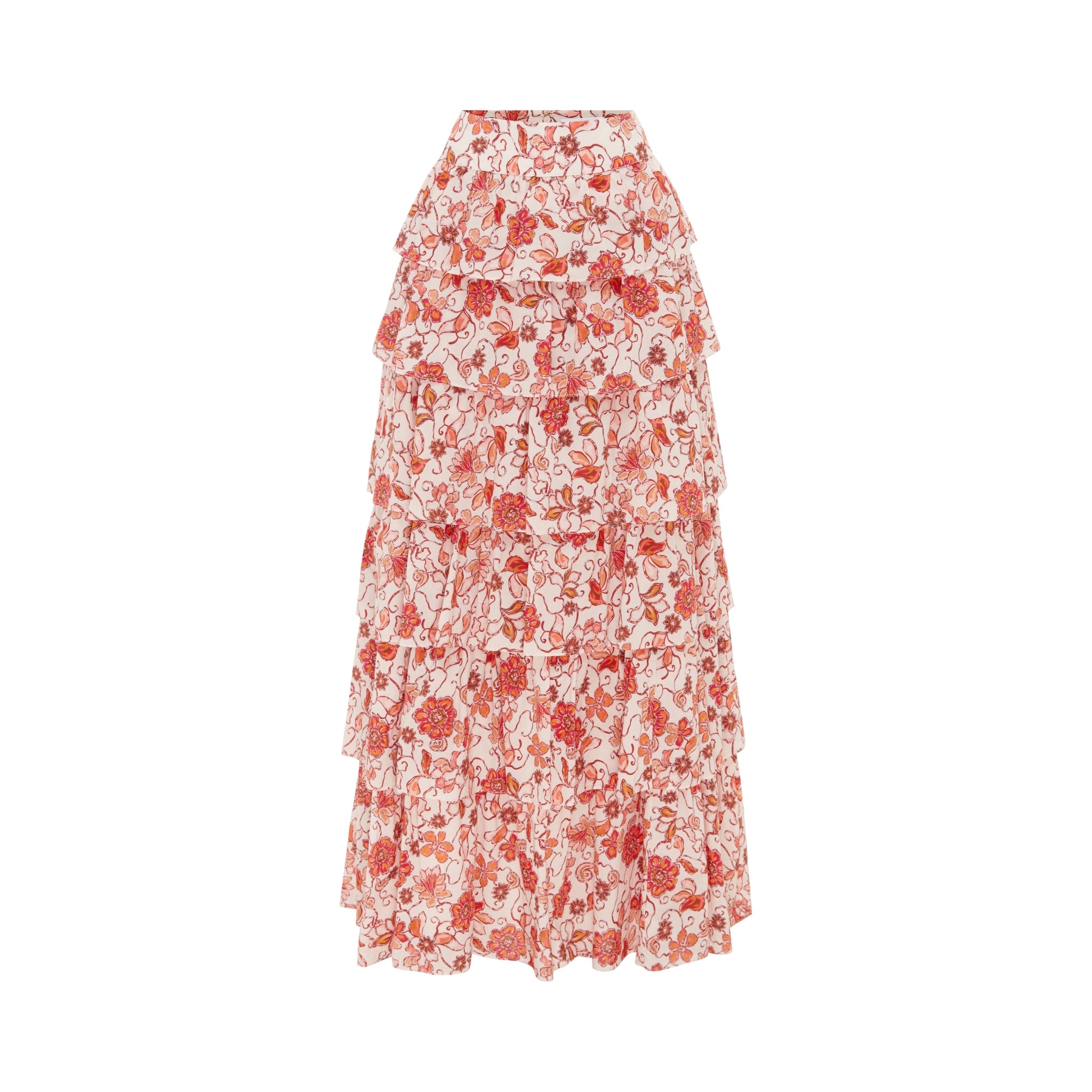 Lou Skirt - Island Bloom Print Island-Bloom