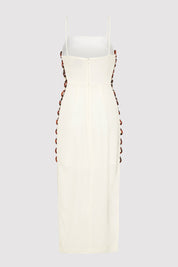 Link Detail Dress - Cool White