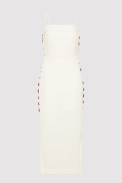 Link Detail Dress - Cool White