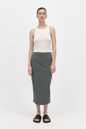 Low Waist Pencil Skirt - Thyme