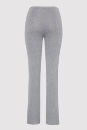 Low Waist Knit Pants - Grey Marle