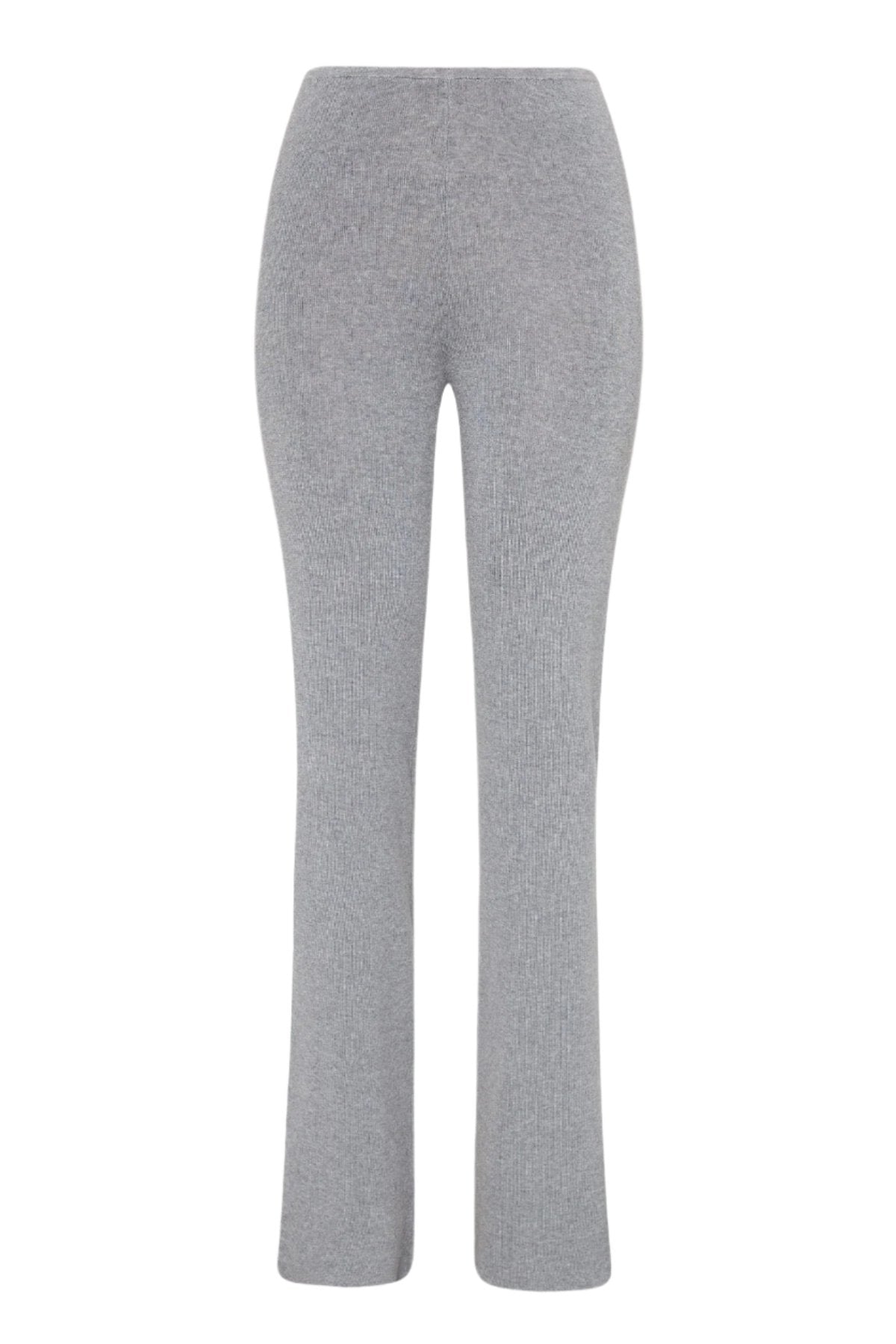 Low Waist Knit Pants - Grey Marle