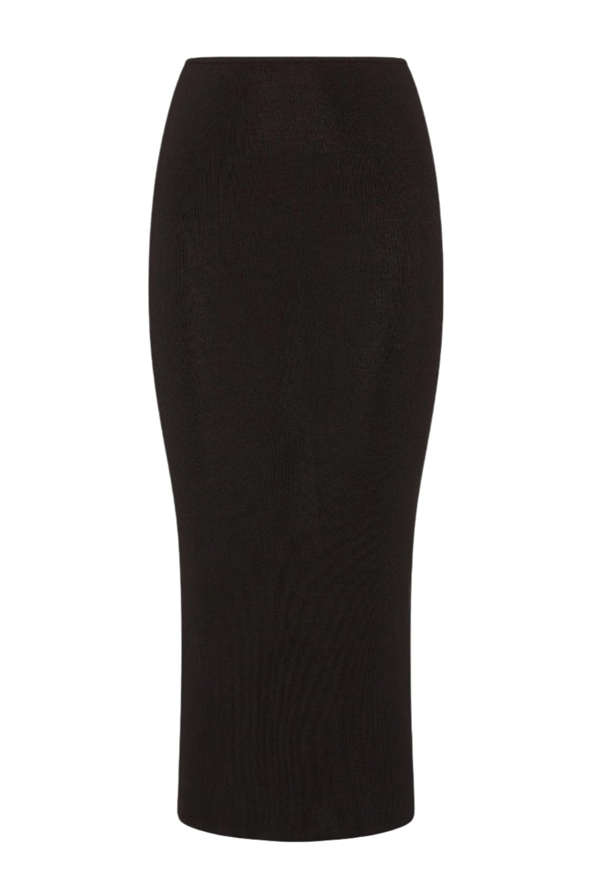 Low Waist Knit Skirt - Black