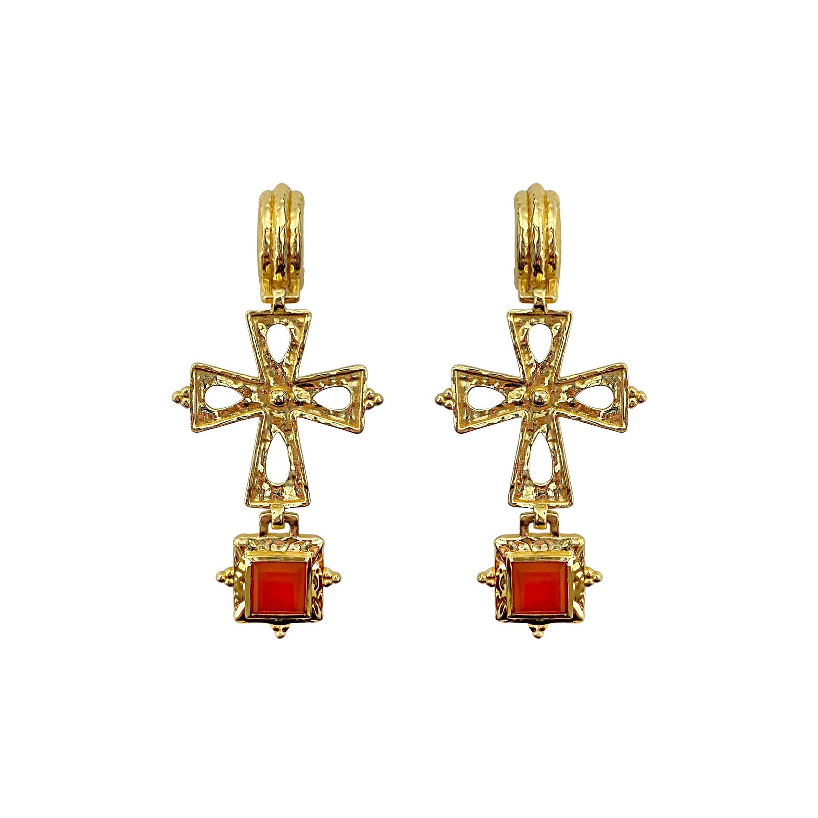 MARIA Earrings | Red Onyx