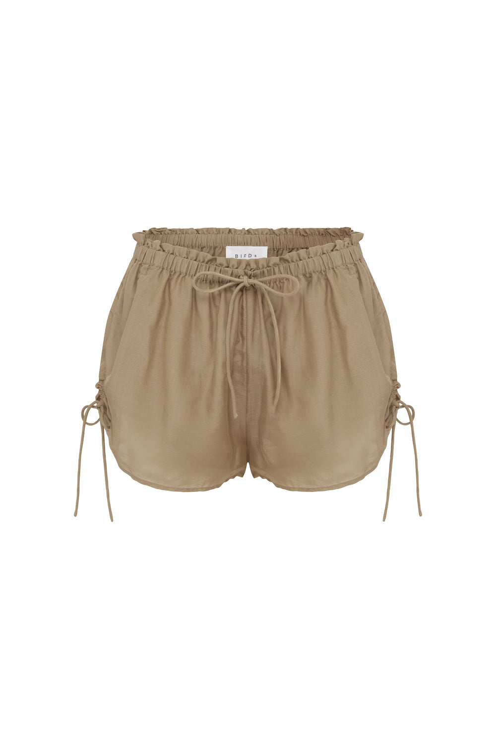 Noa Shorts - Cotton Silk Shorts Taupe